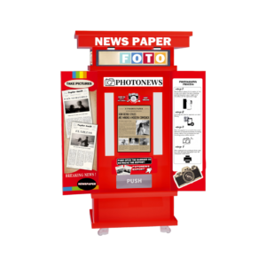 newspaper photo booth